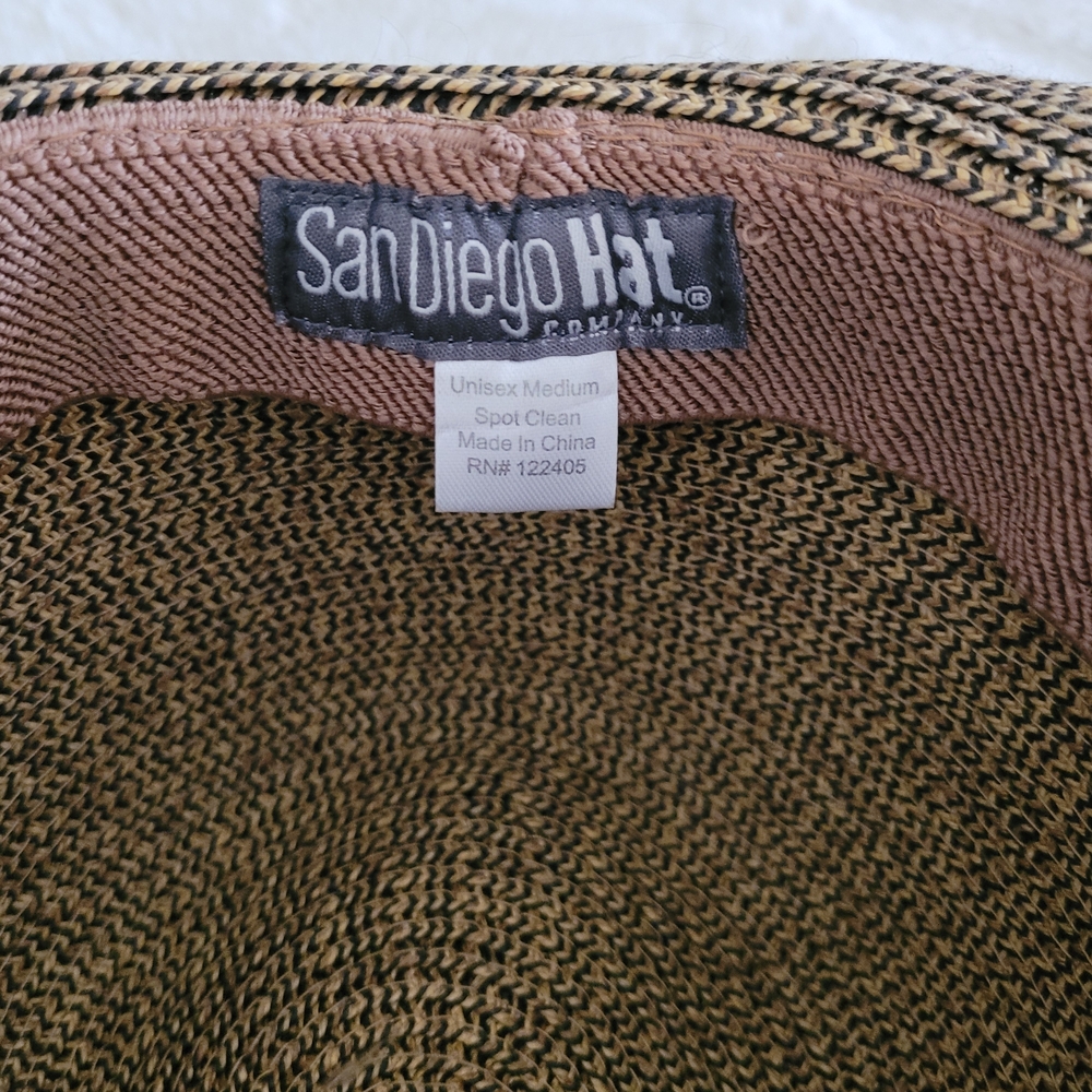 San Diego Hat Company Black and Tan Woven Hat - Picture 2 of 3